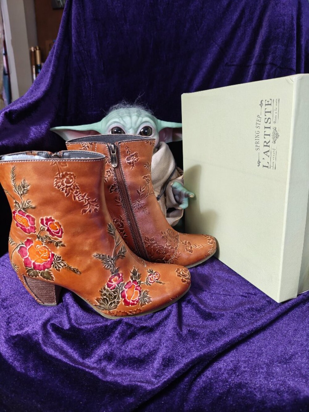 L'Artiste by Spring Step Folka-Ca in Camel - Size 42 (fits 41/9.5-10) - New